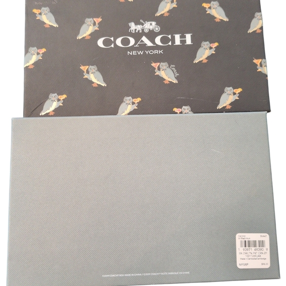 Coach Black Wristlet with Owl Print - Picture 5 of 6